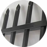 The smooth surface without unsightly weld marks of a black steel fence panels
